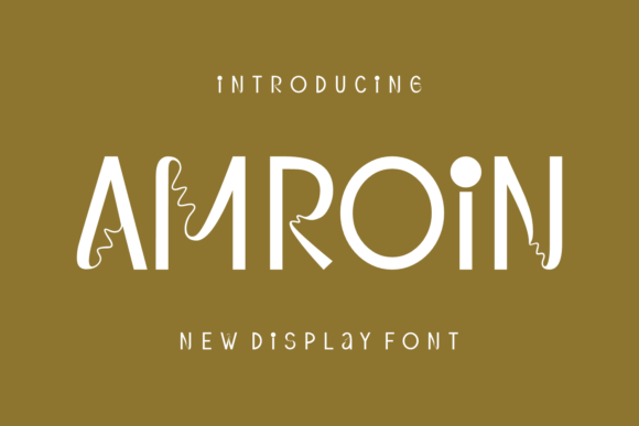 Amroin: A Modern Display Font for Bold Business Branding