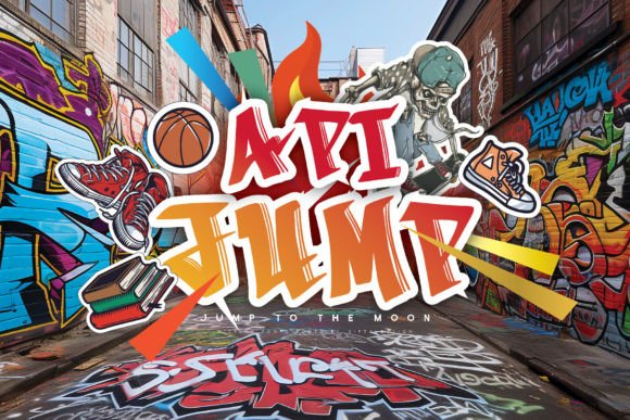 Api Jump: A Quirky Display Font for Bold Projects
