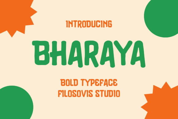 Bharaya: The Quirky Display Font for Creative Makers