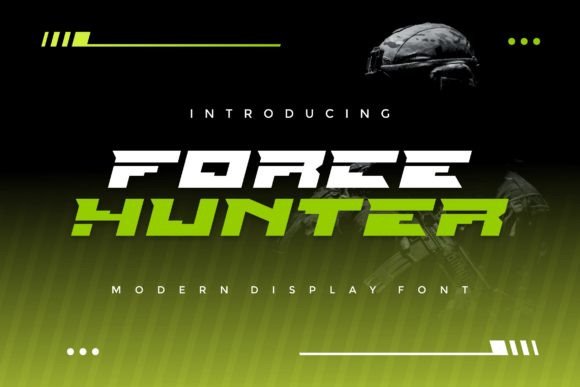 Force Hunter: The Bold Display Font for Campaign Headlines