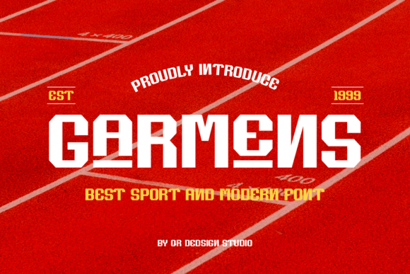 Garmens: A Bold Display Font for Creative Projects