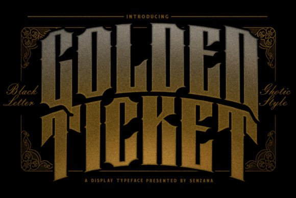 Golden Ticket: The Bold Display Font for Professional Branding