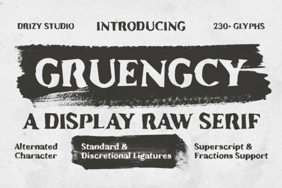 Gruengcy: The Bold Display Font for Distinctive Brand Identity