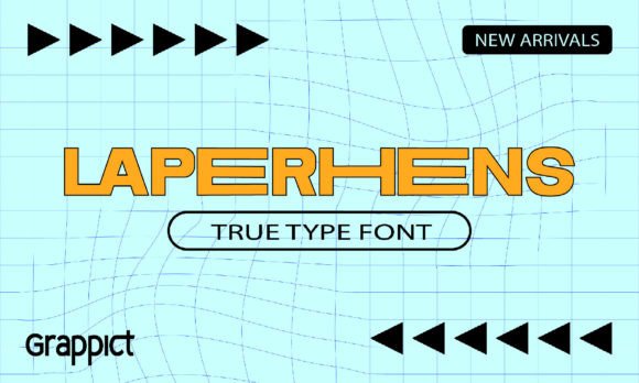 Laperhens: A Premium Display Font for Editorial Design