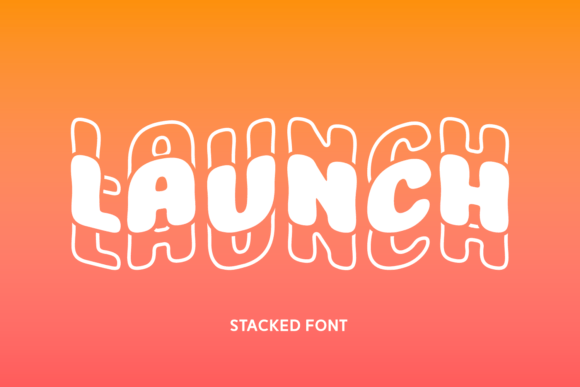 Launch: The Stacked Wavy Font for Memorable Branding