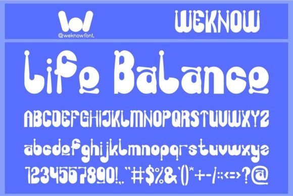 Life Balance: The Whimsical Display Font for Quirky Branding