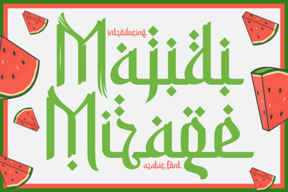 Majidi Mirage: A Premium Arabic Display Font for Modern Branding