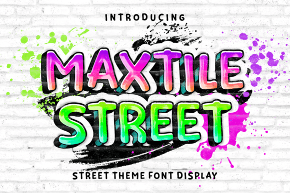 Maxtile Street: A Bold Display Font for Urban Branding