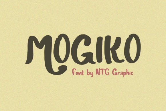 Mogiko: A Playful Display Font for Handmade Brands