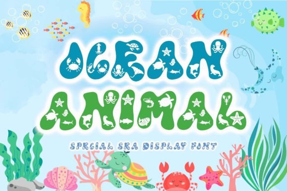 Ocean Animal: A Unique Display Font for Editorial Design