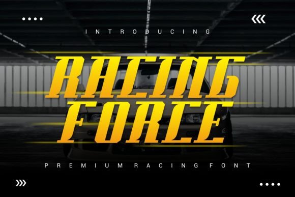 Racing Force: The Bold Display Typeface for Modern Digital Brands