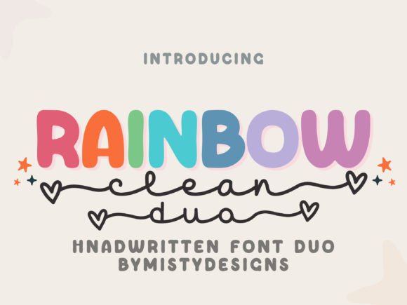 Rainbow Duo: The Playful Display Typeface for Modern Campaigns