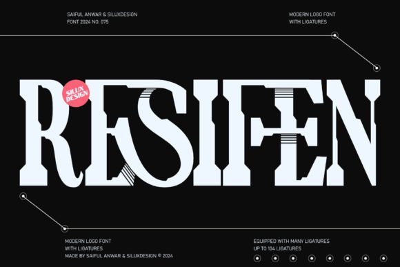 Resifen: The Modern Logo Font for Polished Brand Identity