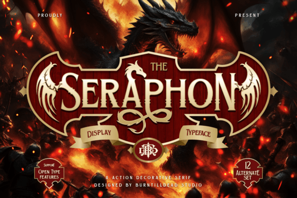 Seraphon: The Dragon-Inspired Display Font for Makers