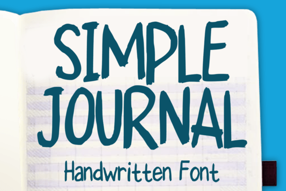Simple Journal: A Handwritten Display Font for Editorial Design