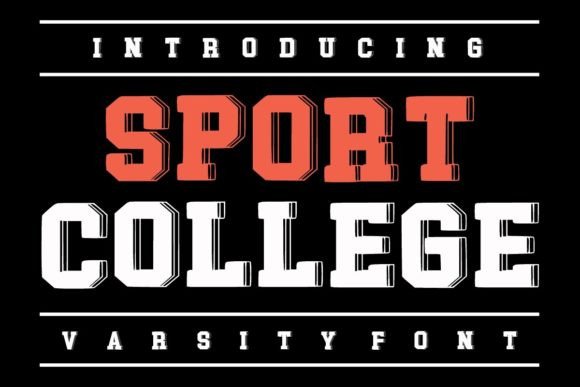 Sport College: The Bold Display Typeface for High-Impact Branding