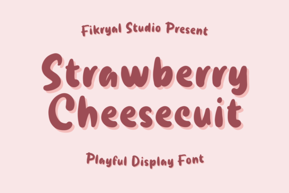 Strawberry Cheesecuit: A Playful Typeface for Joyful Editorial Design