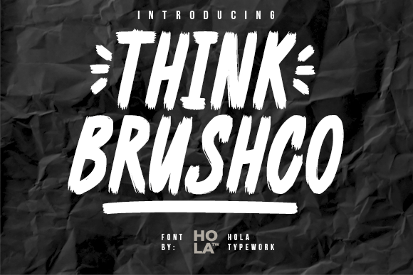Think Brushco: The Premium Display Font for Handmade Creators