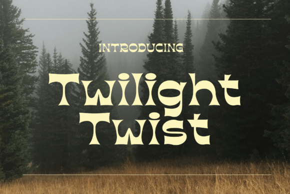 Twilight Twist: The Retro Typeface for Editorial Design